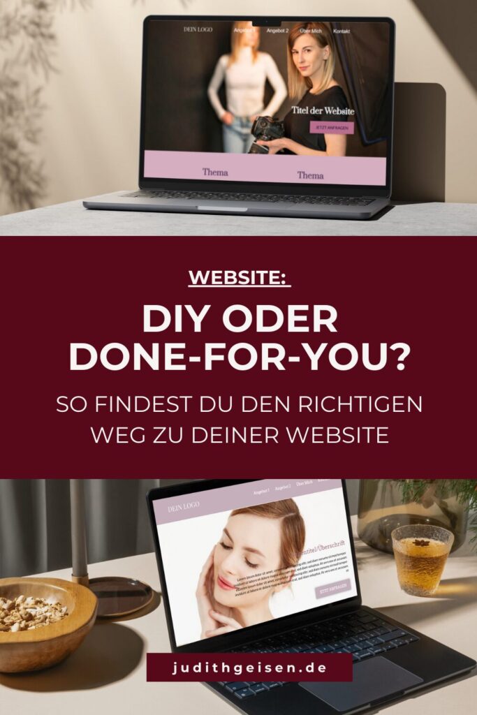 Pin Website erstellen lassen vs. Website selbst erstellen 2