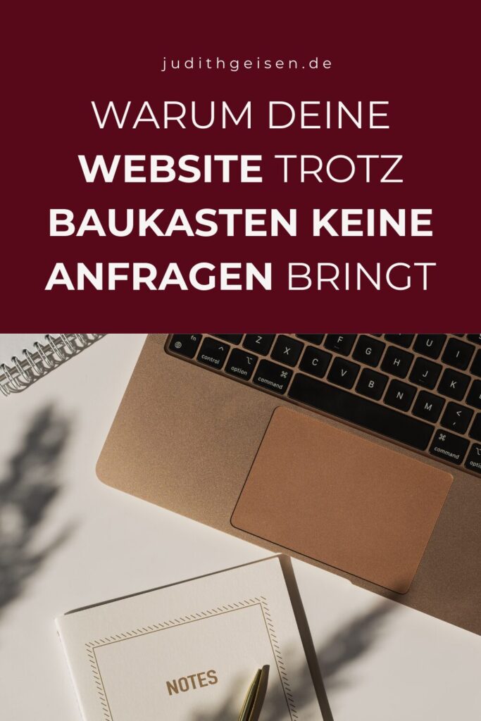 Blogbeitrag WordPress oder Website Baukasten Pinterest Pin 3