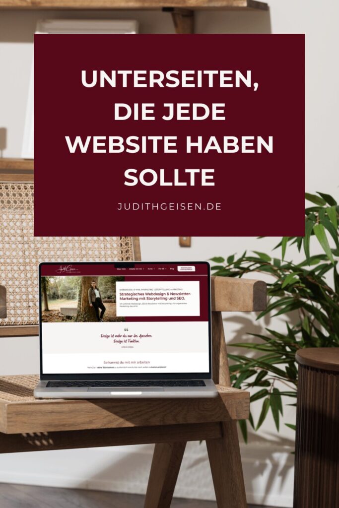 Pin Struktur einer Website Unterseiten 1