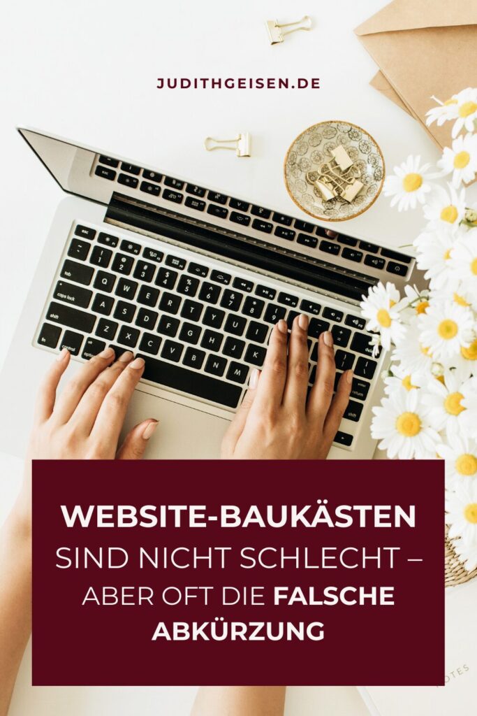 Pin WordPress oder Website Baukasten Pinterest Pin 1