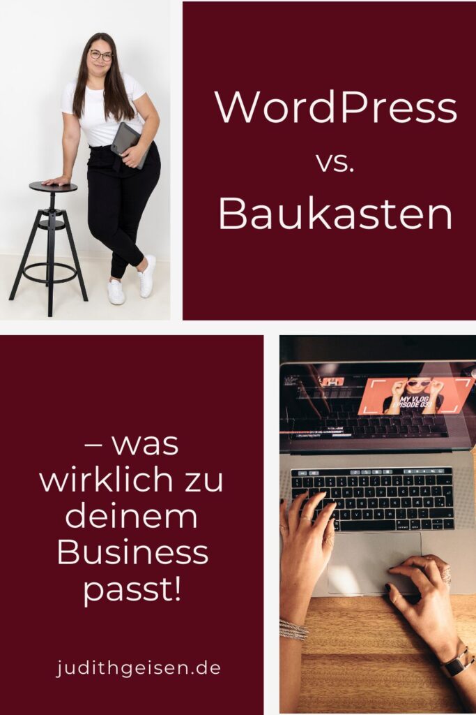 Pin WordPress oder Website Baukasten Pinterest Pin 2