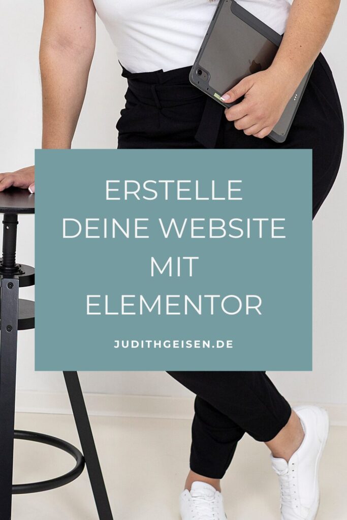 Pin Website mir Elementor erstellen Judith Geisen 1