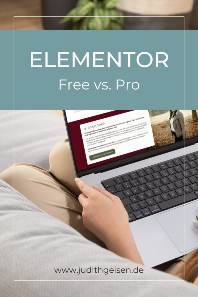 Pin Website mir Elementor erstellen Judith Geisen 3