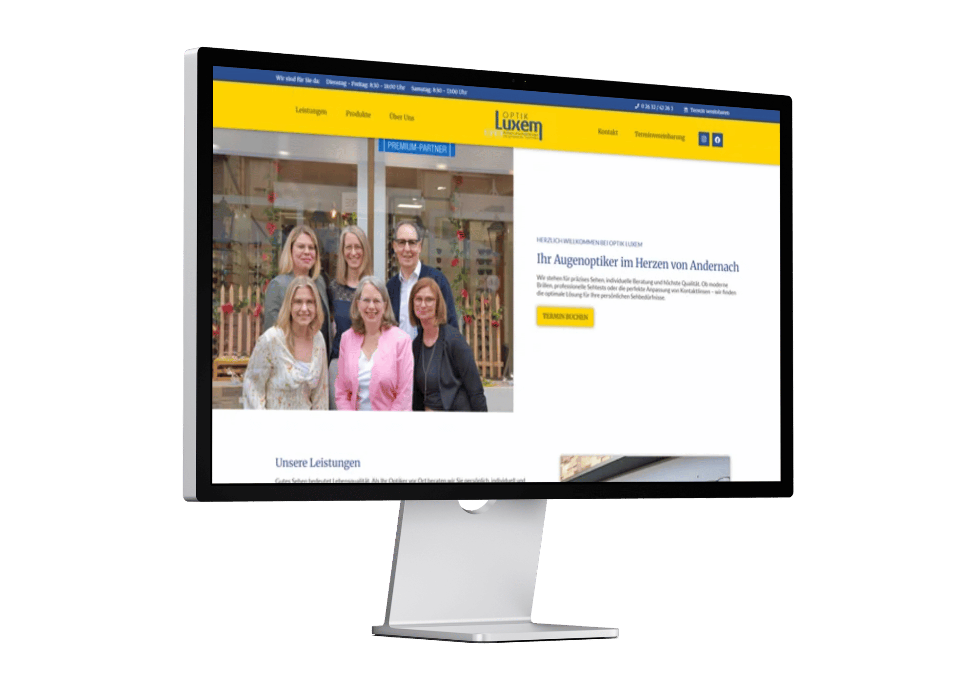 Optik Luxem Website Portfolio Webdesign Judith Geisen